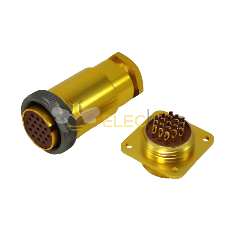 PC-19ZPJ系列對接接插件19芯線纜螺紋插頭插座連接器